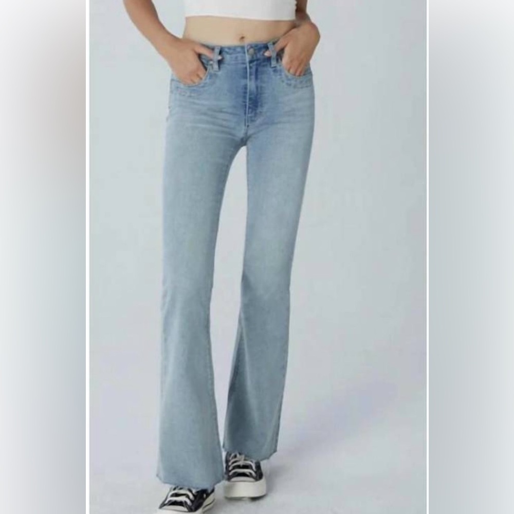 NEW UNPUBLISHED janet high rise flare jeans in blip